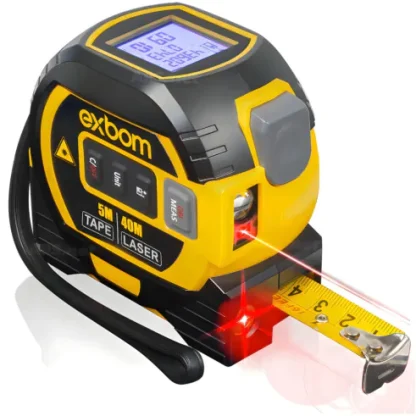 Trena Digital Xbom 3 Em 1 Laser 40M Com Nível E Fita Métrica